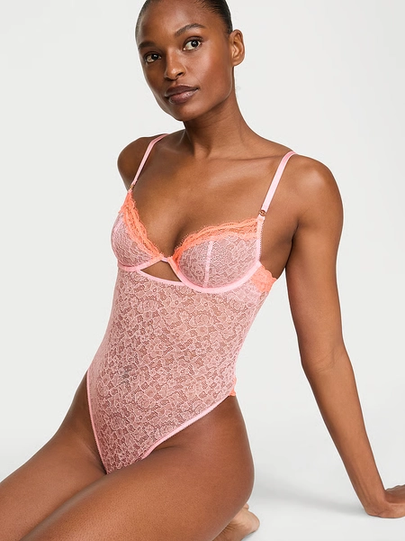 Tease Lace Cupped Bodysuit