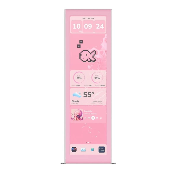 HYTE Y70 Touch Infinite Display Upgrade - 2.5K Touchscreen for Y70 - Strawberry Milk