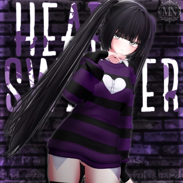 💞『Heart Sweater』💓 | 3D Model Clothes