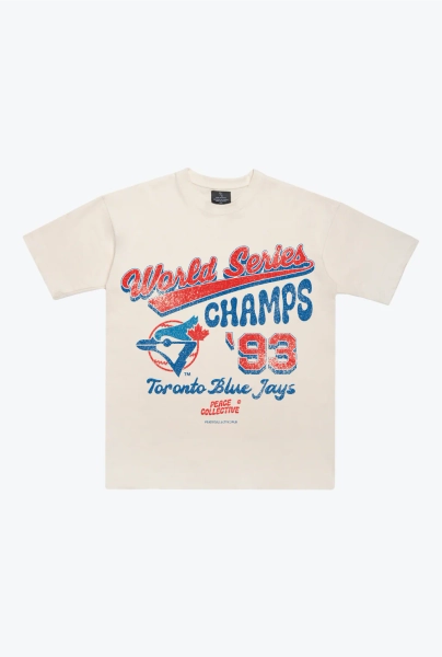 Toronto Blue Jays '93 World Series Champs T-Shirt - Ivory