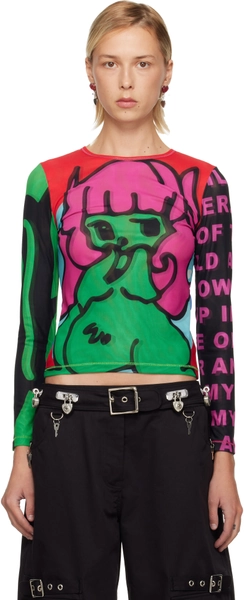 Chopova Lowena Multicolor Tiny Mesh LS T-shirt