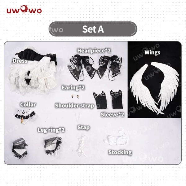 S-3XL INSTOCK Uwowo Game Azur Lane Formidable Default Cosplay Costume - INSTOCK Costume+Wing: S