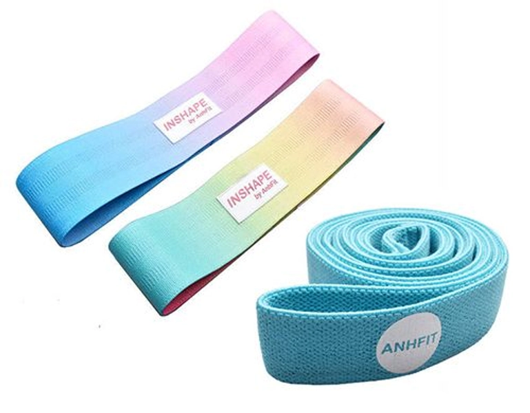 Legs, Boty, Abs, Full Body HIIT Band Bundle S + M + Long Band