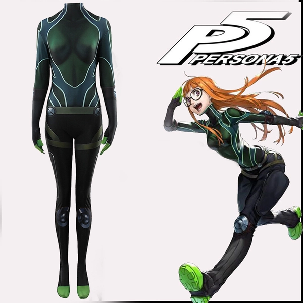 Futaba Sakura Cos Jumpsuit Game Persona 5 Cosplay Costume Adult Kids Halloween
