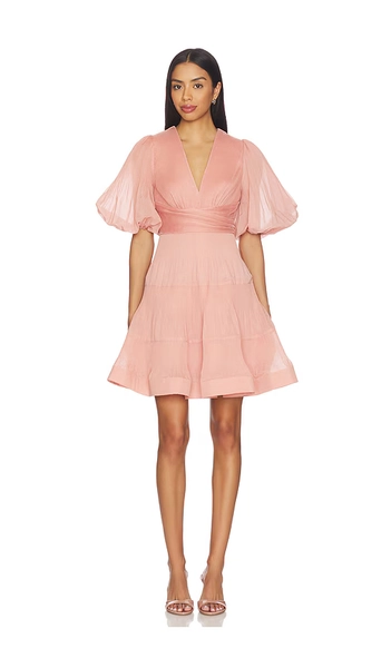 Pleated Mini Dress