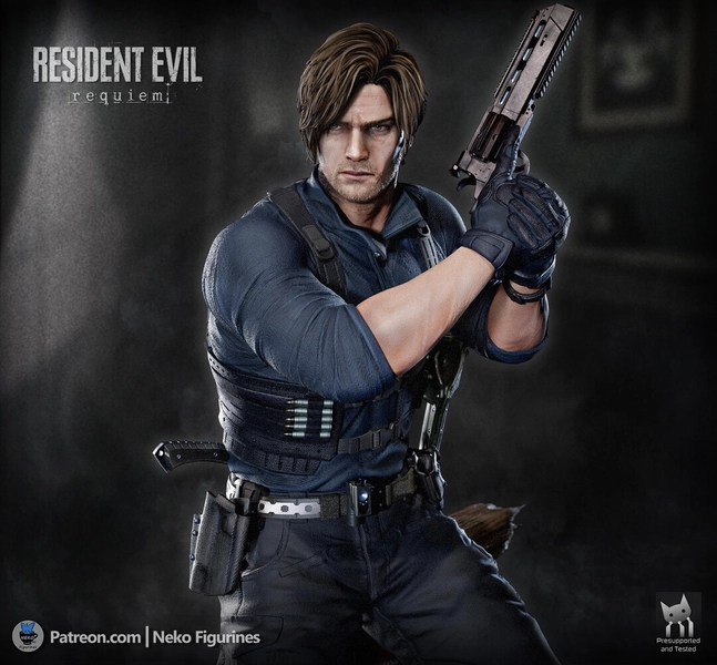 Leon Kennedy Figurine 1/7 1/6 1/10 Scale Resident Evil Hand Painted Model / DIY Kit 22 Pcs - Etsy.de