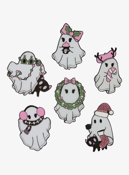 Ghostees Holiday Blind Bag Glow-In-The-Dark Enamel Pin Hot Topic Exclusive