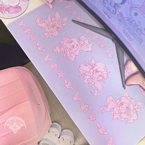 League of Legends Star Guardian Mousepad Lulu Ahri Janna Soraka - Etsy