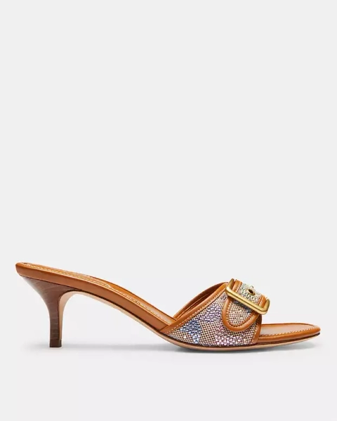 Rainbow Multi Margot Sandal In Crystal Signature Jacquard