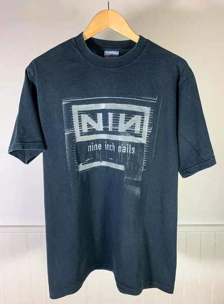 Reprint 1998 Nine Inch Nails Glow In The Dark Basic Black Unisex T shirt Reprint