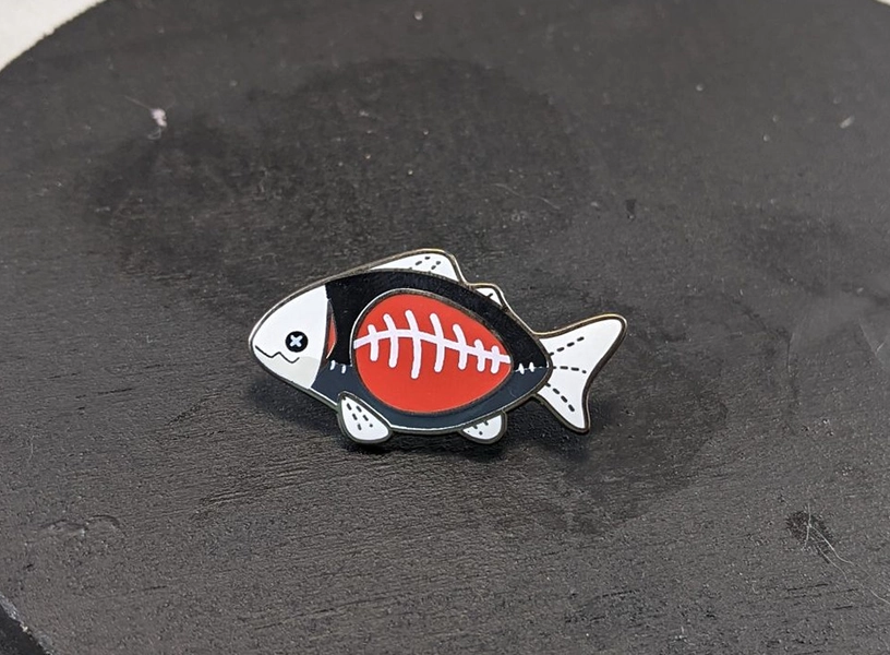 Fish Hard Enamel Pins [Clearance!] - Skelly