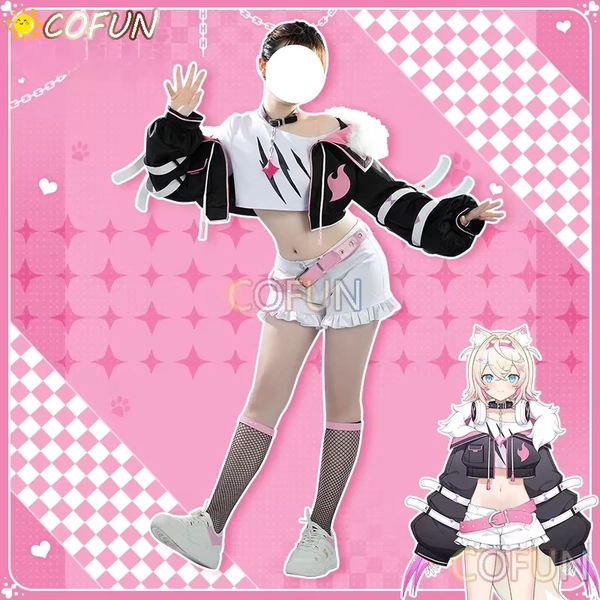 COFUN NIJISANJI Vtuber Hololive EN Advent Mococo Abyssgard Cosplay Costume 