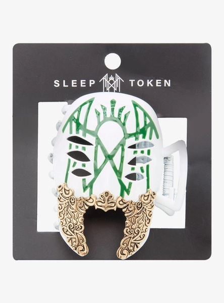 Sleep Token Vessel Green Mask Claw Hair Clip