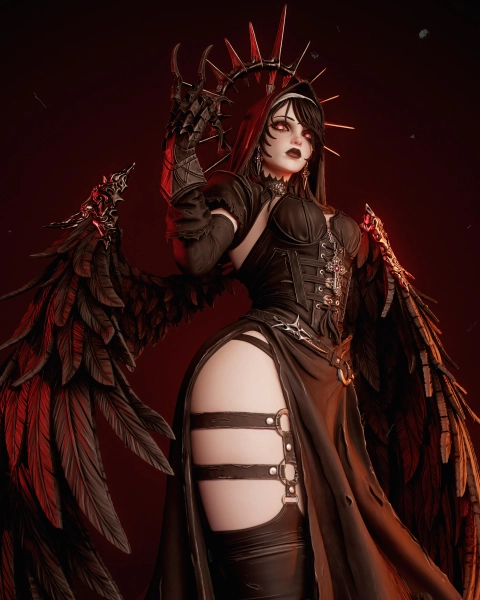 Corrupted Nun | CA 3D Studio | Display Model | 1/12 | 1/9 | 1/6 statue | 12k