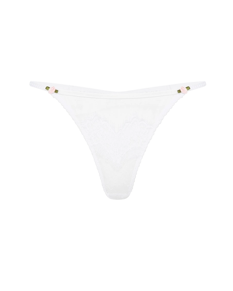 Clarissa Thong in White | By Agent Provocateur