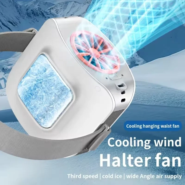 10000mAh Portable Waist Fan Plate Personal Fan, Hands-Free Wearable Mini Neck Body for Outdoor Construction Farm Work - AliExpress 6
