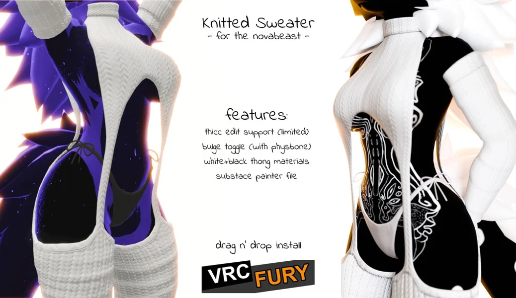 Elastic Knitted Sweater for the Novabeast