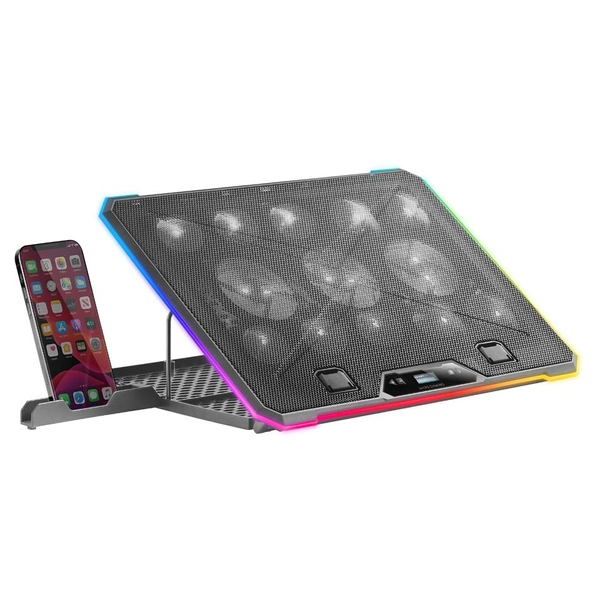 Base de Refrigeração Mars Gaming MNBC13 RGB p/Portátil 17 Preta