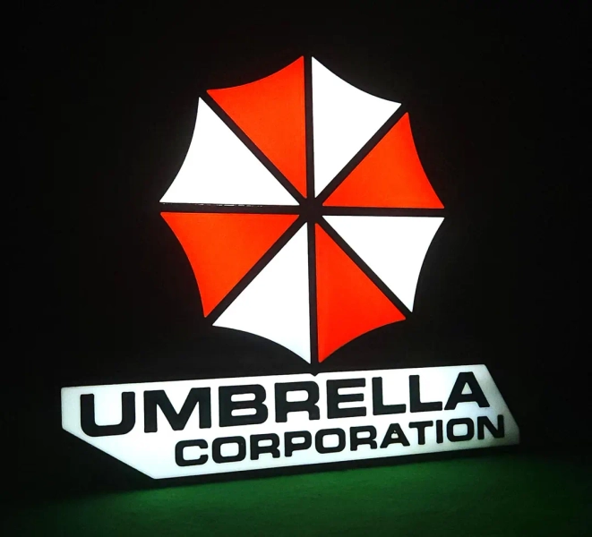 Resident Evil Lightbox Sign: Umbrella Corporation LED Horror Decor - Etsy UK