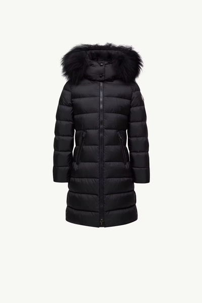Abelle Daunenjacke mit Shearlingbesatz und Kapuze Size: 4A