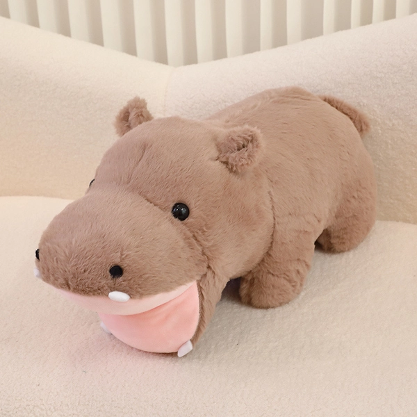 Hippo Plush Toy Cute Hippopotamus Stuffed Animal - S