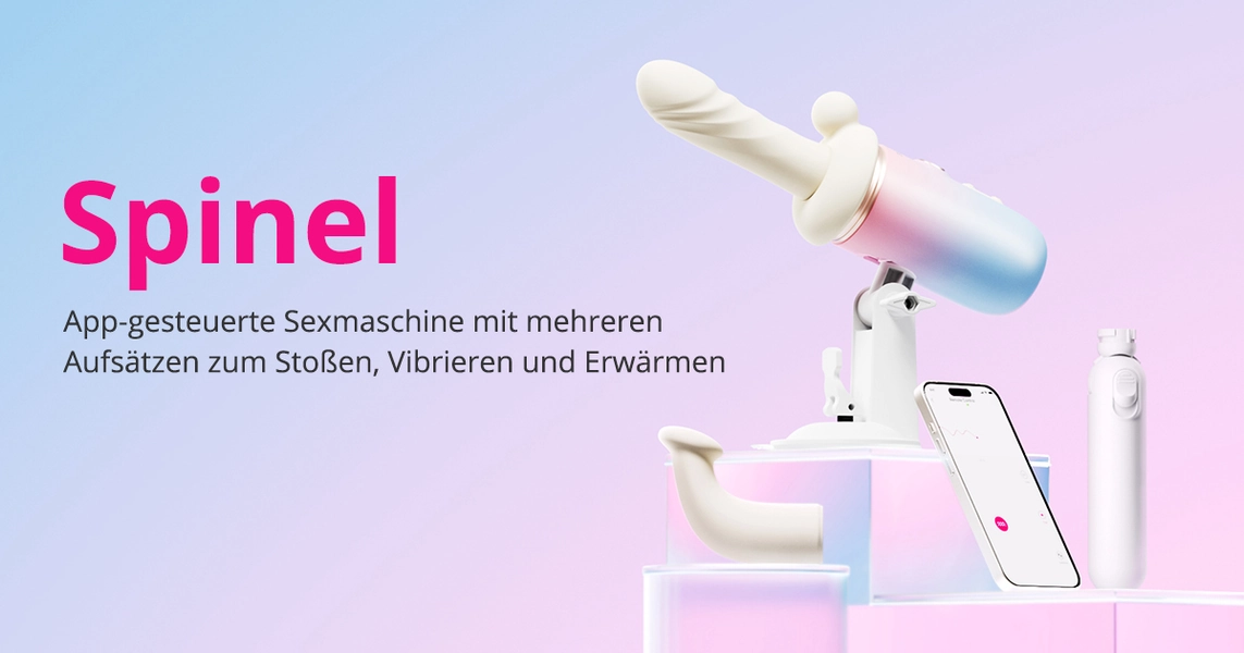 Lovense Spinel: Der beste app-gesteuerte, ultraschnelle Vibrationsdildo mit Heizfunktion, Saugnapf und einer leistungsstarken Massagefunktion, die an eine Pistole erinnert.