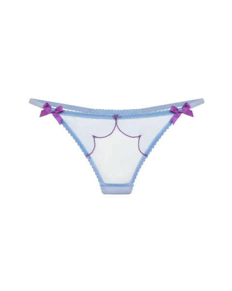 Lorna Thong in Blue/Amethyst | By Agent Provocateur