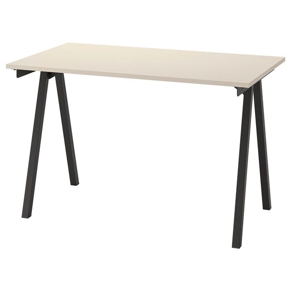 TROTTEN Desk - beige/anthracite 120x70 cm