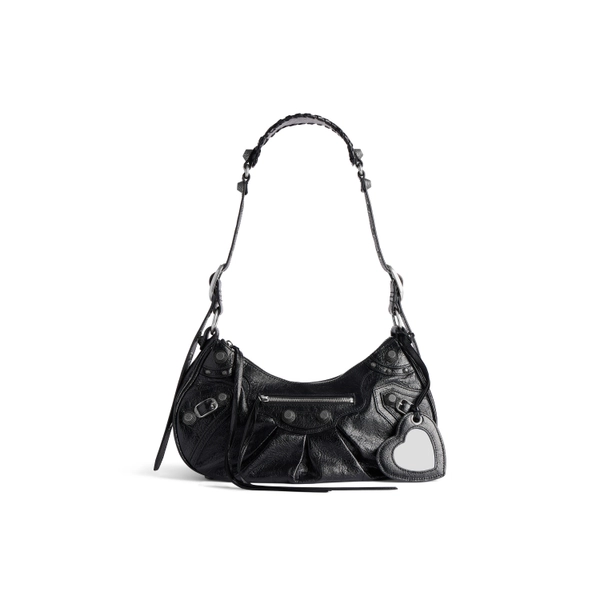 Women's Le Cagole Shoulder Bag Small in Black