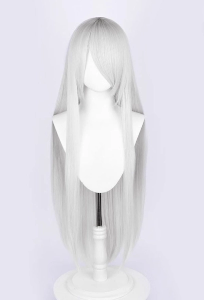Bloodborne Doll Silver Long Wig Nier: Automata YoRHa Type A No.2 Cosplay Cosplay Wig