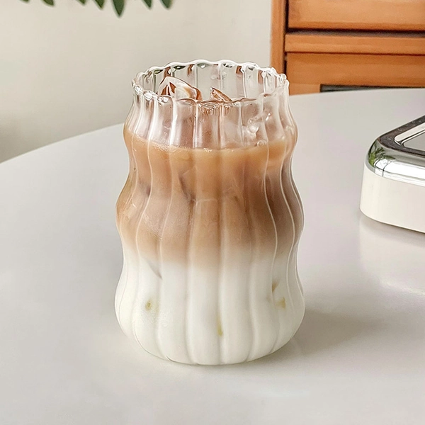 500ml Cloud Cup Ins Coffee Juice Tea Glass Cup Household High Borosilicate Glass Milk Tea Cup