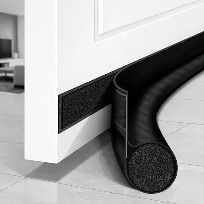 HomeProtect 32 inch Door Draft Stoppers, Adjustable Door Bottom Seals Keep Cold Air Out, Block Noise Light Odor Dust, Soundproof Door Sweep for Bottom of Door Suitable for Interior/Exterior, Black : Amazon.com.au: Home Improvement