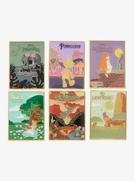 Loungefly Disney Movie Poster Blind Box Enamel Pin Hot Topic Exclusive