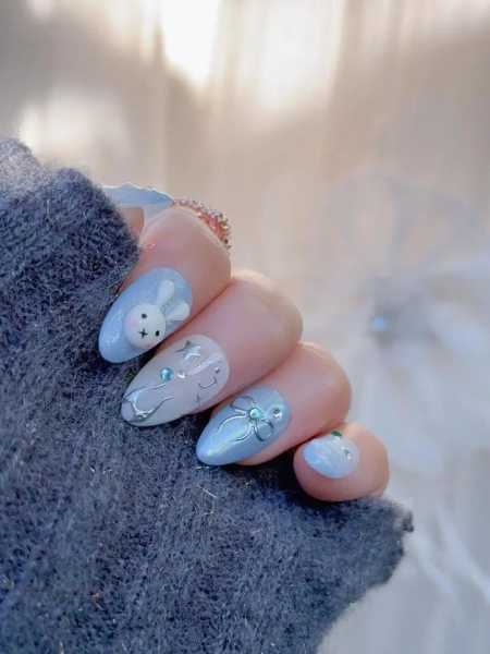 Miffy Inspired Press on Nails