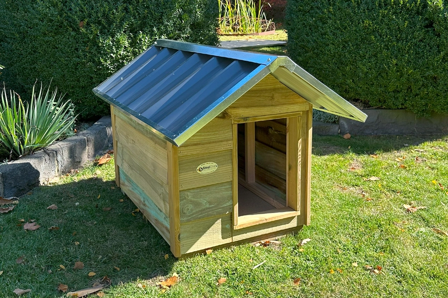 Timber Dog Kennel (Gable Roof) – Eco-Friendly & Durable - SteelChief