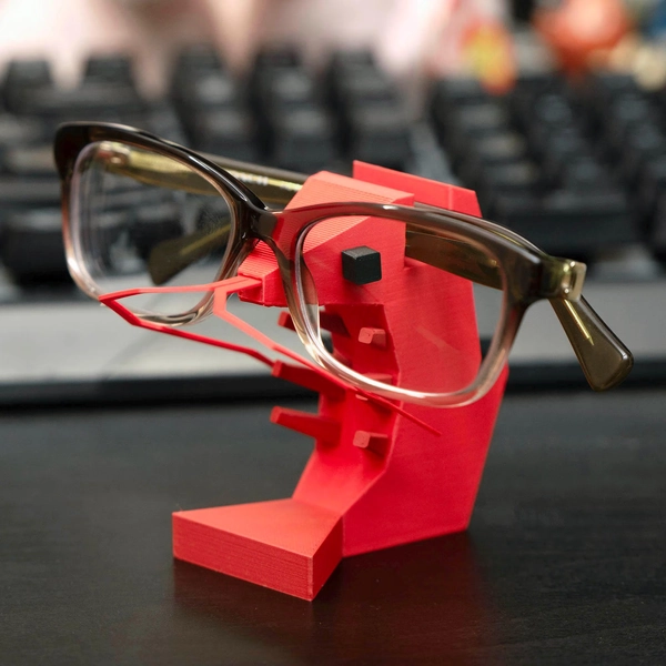 Shrimp Glasses Holder, Low Poly Shrimp 3D Printed Figurine