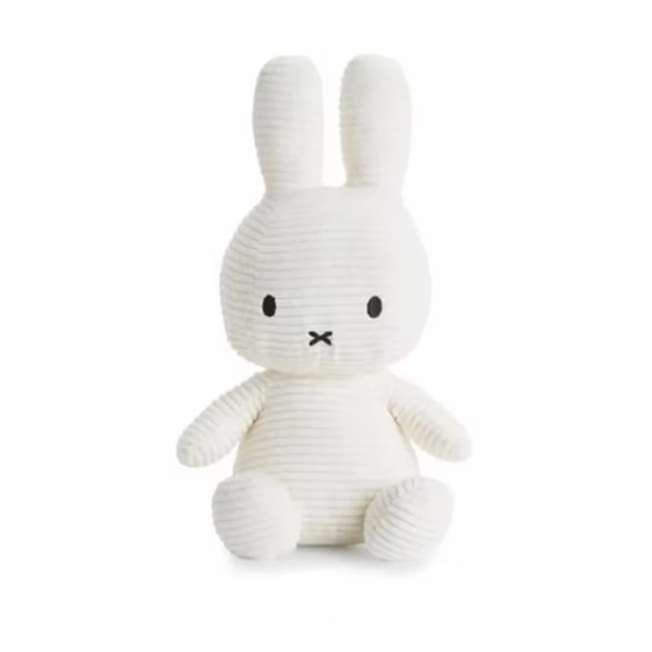 Miffy the Bunny off-white Corduroy Sitting Plush Toy - 23cm (9 inches)