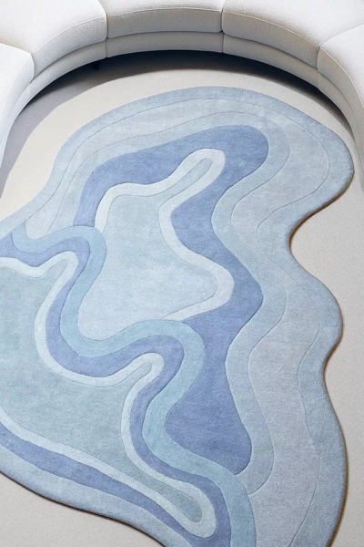 Jubi Rolling Tides Hand Tufted Wool Rug