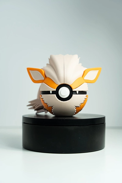 Arcanine Ball | 3D Printed Pokemon Ball | Anime Collectible Gift | Gamer Desk Decor