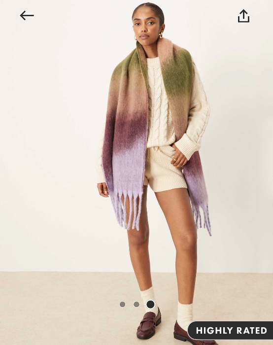 Oversize scarf