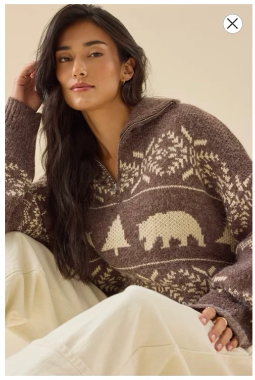 Elowen Bear Quarter Zip