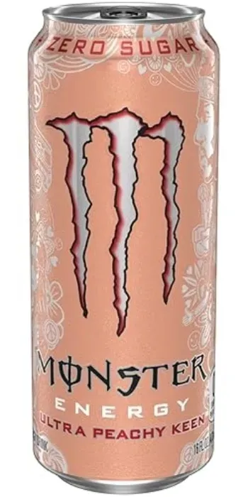 A single can of Monster Energy Ultra Peachy Keen, Sugar Free