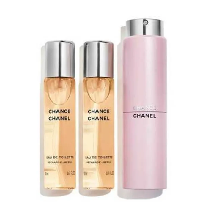 CHANEL CHANCE Eau de Toilette Twist and Spray 3x20ml - Boots