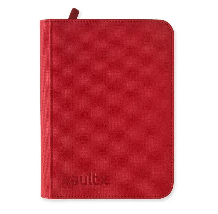 4-Pocket Exo-Tec® Zip Binder | Fire Red