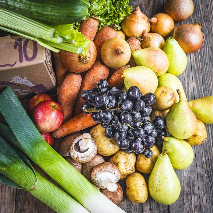 Organic vegetable subscription box 