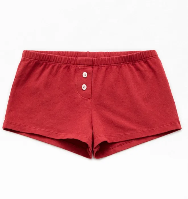 John Galt Red Brief Boyshorts | Pacsun