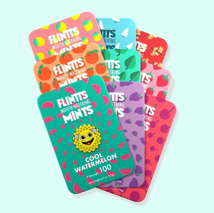 Flintts (Saliva Inducing Mints) 9-pack