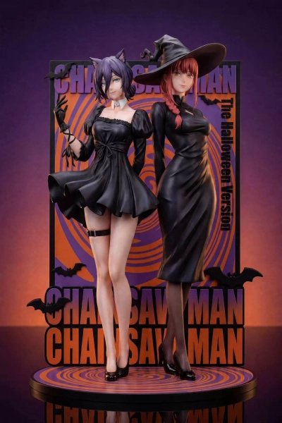 Makima & Reze - Halloween Figure Set - GK Resin Statue - Collector Figures