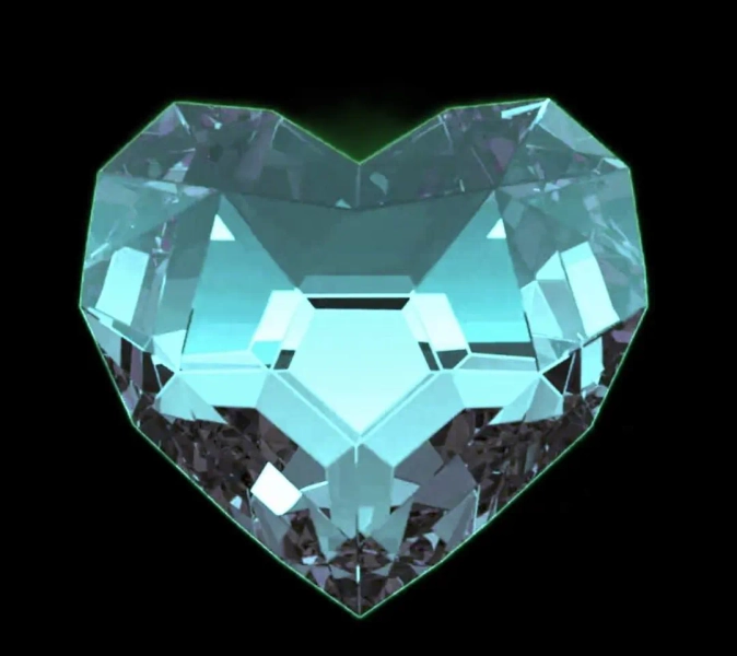 Emma's Diamond Heart Emote - Cosplay 3D Holographic Handheld Projector Fan Mk.ii - Etsy