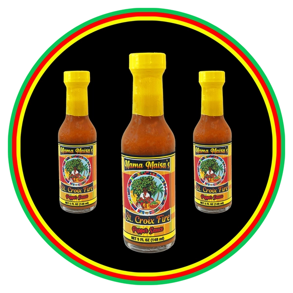 St. Croix Fire Scotch Bonnet Pepper Sauce (3 Pack) - Mama Maisa's Pepper Sauce